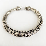 Lion Face Silver Kada