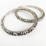 Tribal Silver Ankle Kada
