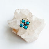 Silver Turquoise Nose Pin