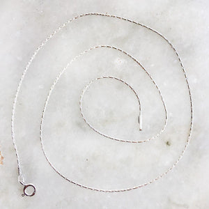 SILVER CHAIN - 18" INCH - SILBERUH