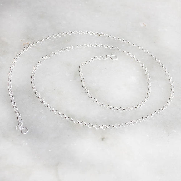 SILVER ROPE CHAIN - 18