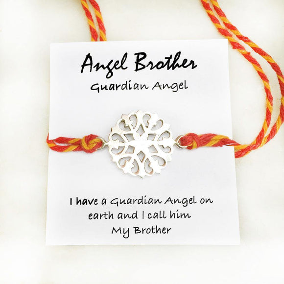 ANGEL BROTHER SILVER RAKHI - SILBERUH