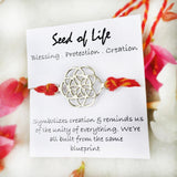 SEED OF LIFE SILVER RAKHI - SILBERUH