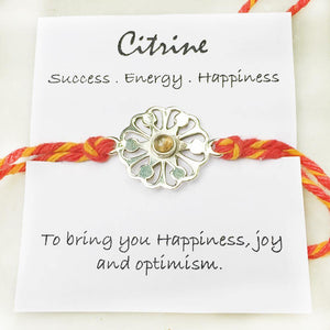 CITRINE SILVER RAKHI - SILBERUH