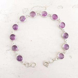 AMETHYST SILVER BRACELET - SILBERUH