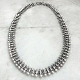 TRIBAL SILVER BALL NECKLACE - SILBERUH