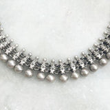 TRIBAL SILVER BALL NECKLACE - SILBERUH