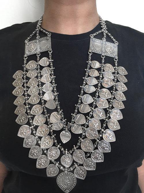 Tribal Silver Necklace SILBERUH