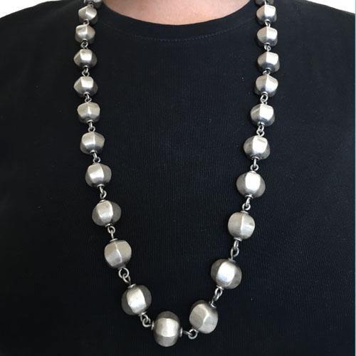 DHOLKI SILVER NECKLACE - SILBERUH