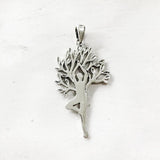 VRIKSHASANA YOGA TREE SILVER PENDANT - SILBERUH