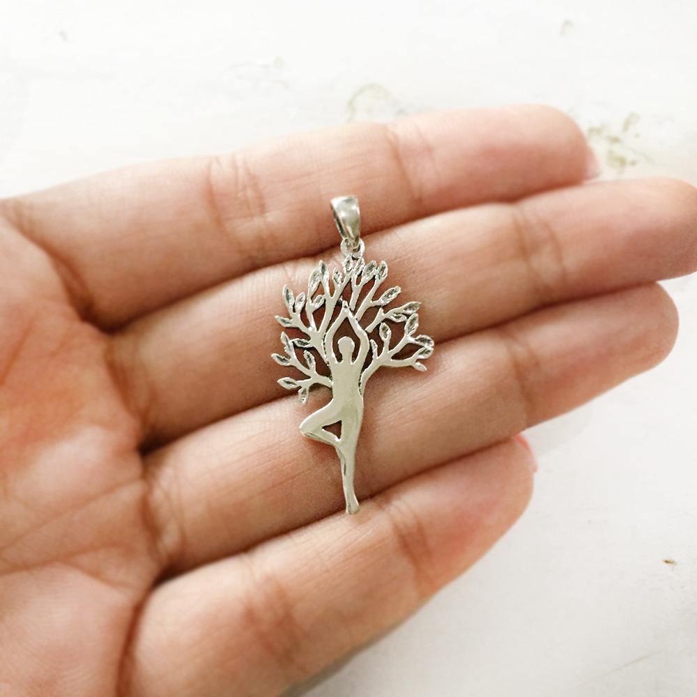 Yoga necklaces silver new arrivals