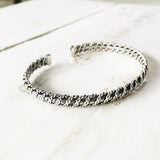 TWISTED SILVER ADJUSTABLE KADA - SILBERUH