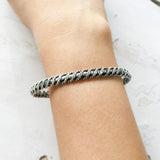 TWISTED SILVER ADJUSTABLE KADA - SILBERUH