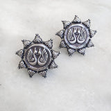 SWAN SILVER STUD EARRING - SILBERUH