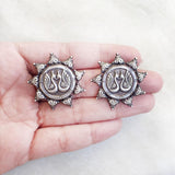 SWAN SILVER STUD EARRING - SILBERUH