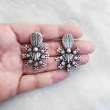 LEAF TRIBAL SILVER EARRING - SILBERUH