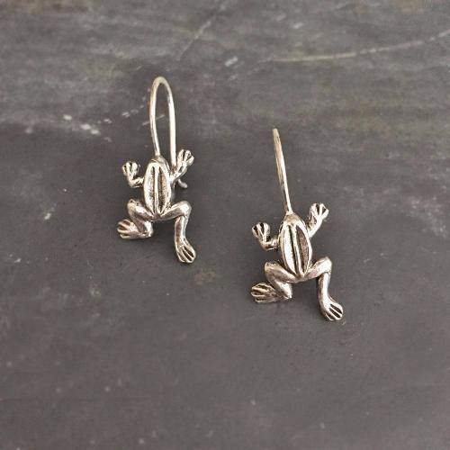 FROG SILVER EARRING - SILBERUH
