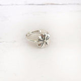 FLOWER SILVER RING - SILBERUH