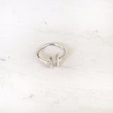 SILVER 'T' ADJUSTABLE RING - SILBERUH