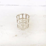 SILVER CAGE RING - SILBERUH