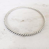 KNOTTED SILVER BANGLE - SILBERUH