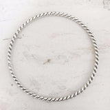 KNOTTED SILVER BANGLE - SILBERUH