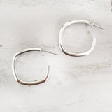 SIMPLE SILVER HOOP EARRING - SILBERUH