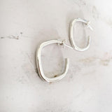 SIMPLE SILVER HOOP EARRING - SILBERUH