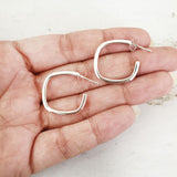 SIMPLE SILVER HOOP EARRING - SILBERUH