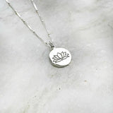 LOTUS SILVER PENDANT - SILBERUH