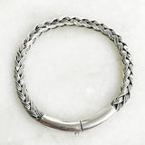 SILVER CHUNKY UNISEX BRACELET - SILBERUH