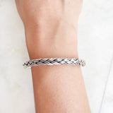 SILVER CHUNKY UNISEX BRACELET - SILBERUH