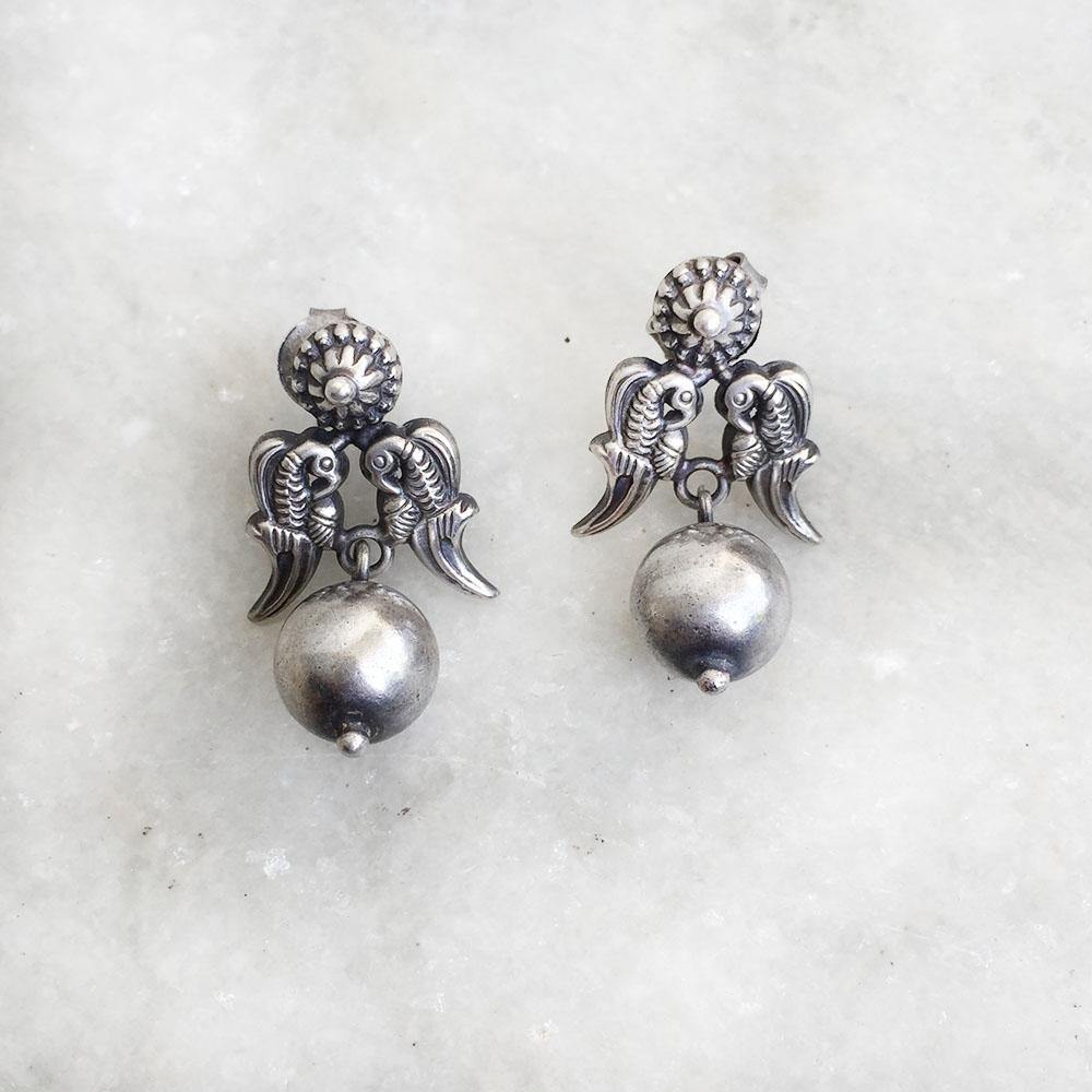 Parrot Tribal Silver Earring SILBERUH