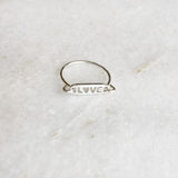 LOVE SILVER RING - SILBERUH