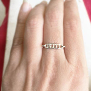 LOVE SILVER RING - SILBERUH