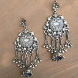 PEACOCK TRIBAL SILVER EARRING - SILBERUH