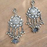 PEACOCK TRIBAL SILVER EARRING - SILBERUH
