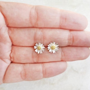 FLOWER SILVER & GOLD STUD - SILBERUH