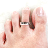 TRIBAL SILVER TOE RING - SILBERUH