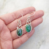 MALACHITE SILVER EARRING - SILBERUH