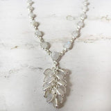 RAINBOW MOONSTONE SILVER TASSEL NECKLACE - SILBERUH
