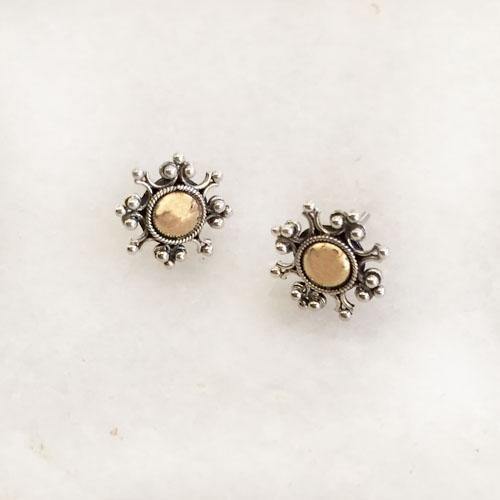 SILVER & GOLD STUD - SILBERUH