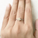 STAR SILVER RING - SILBERUH