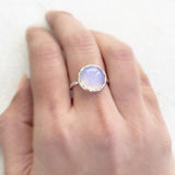 OPALITE KNOT SILVER RING