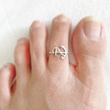 SILVER  ANCHOR TOE RING - SILBERUH