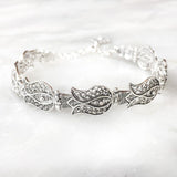 LOTUS JALI SILVER BRACELET - SILBERUH