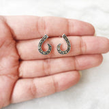 MARCASITE SILVER STUD - SILBERUH