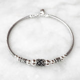 TRIBAL SILVER STACKING BRACELET - SILBERUH