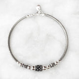 TRIBAL SILVER STACKING BRACELET - SILBERUH