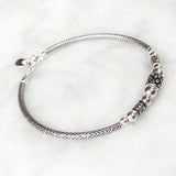 TRIBAL SILVER STACKING BRACELET - SILBERUH